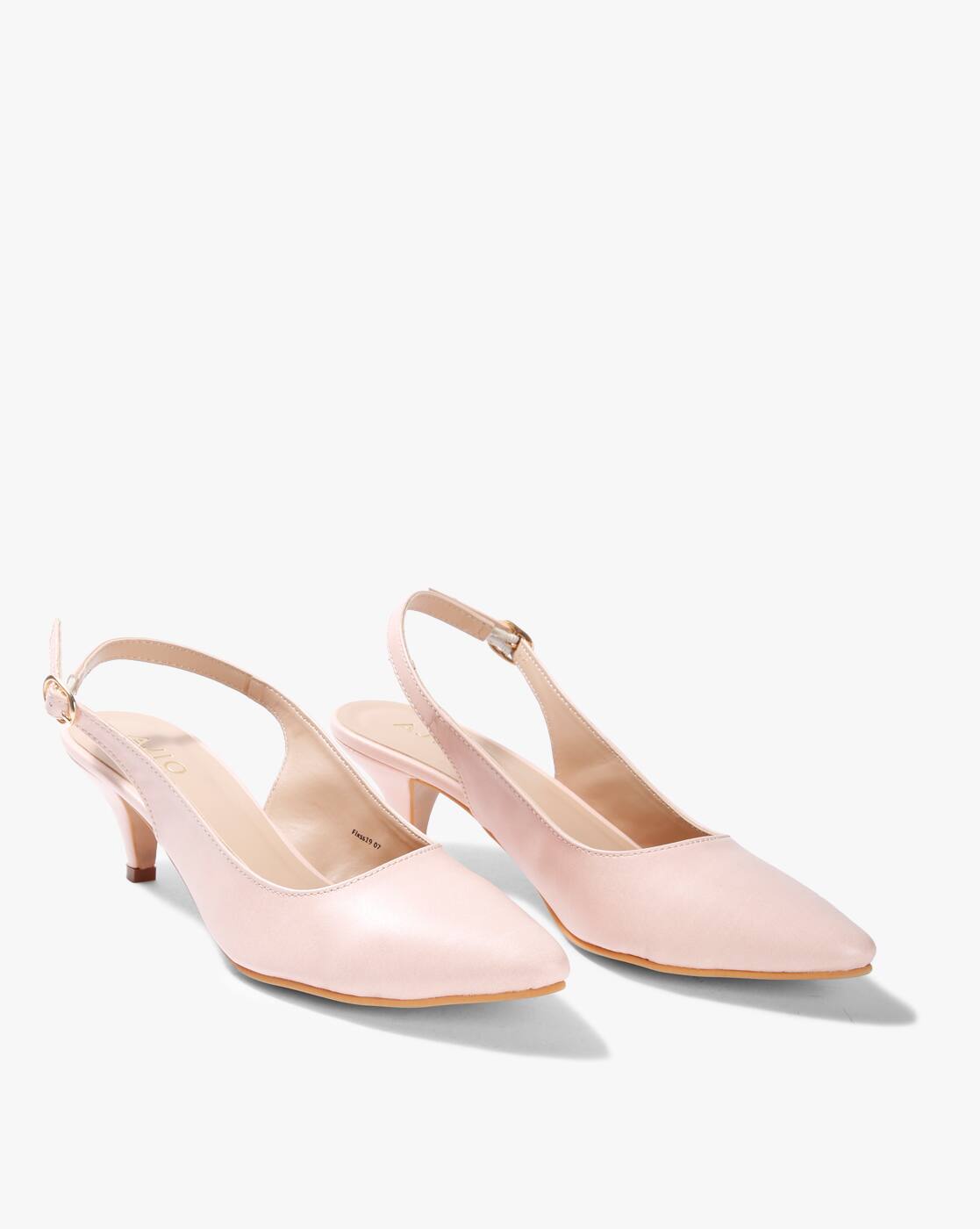 pink slingback kitten heels