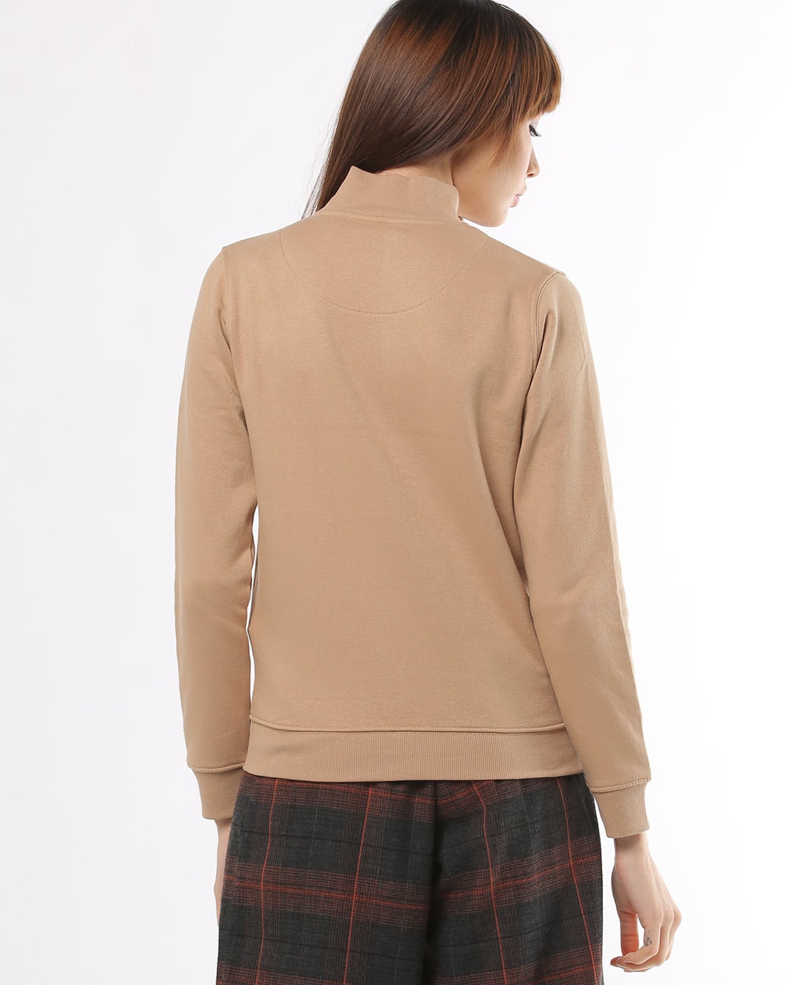 Buy Beige Sweatshirt & Hoodies for Women by MADAME Online | Ajio.com
