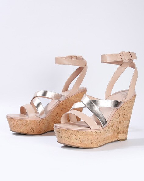 Buy Beige Heeled Sandals for Women by 