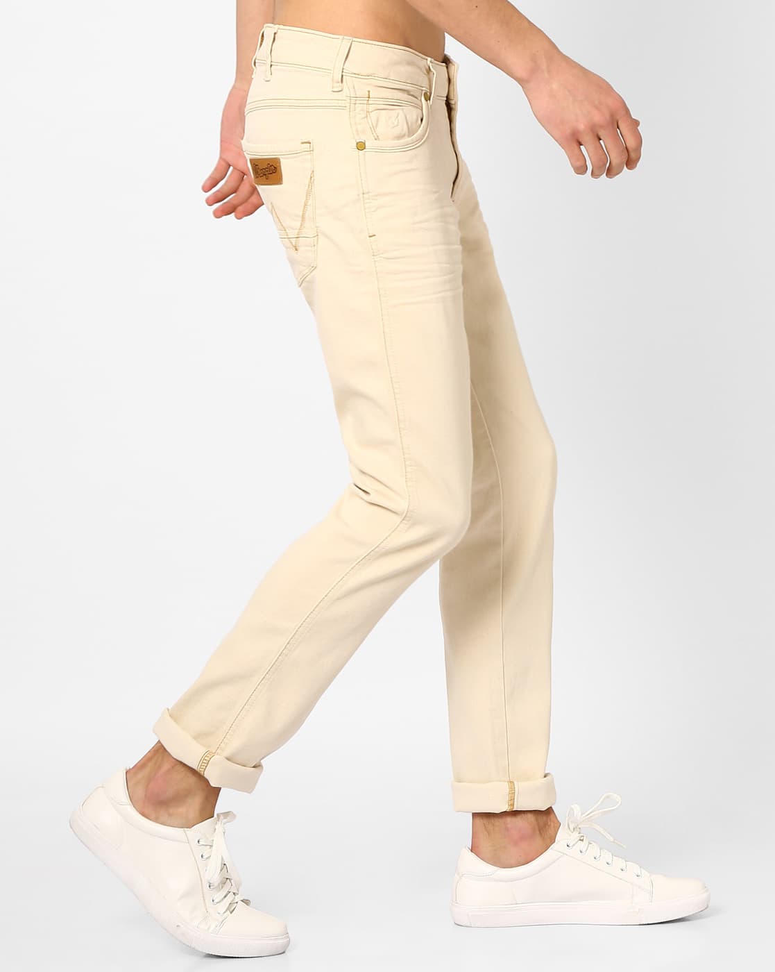 Buy Cream Jeans for Men by WRANGLER 
