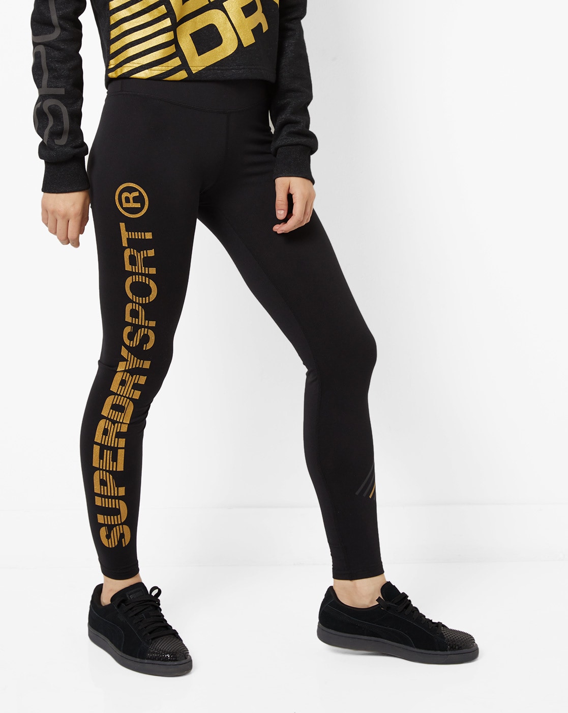 Buy Black Leggings for Women by SUPERDRY SPORT Online Ajio