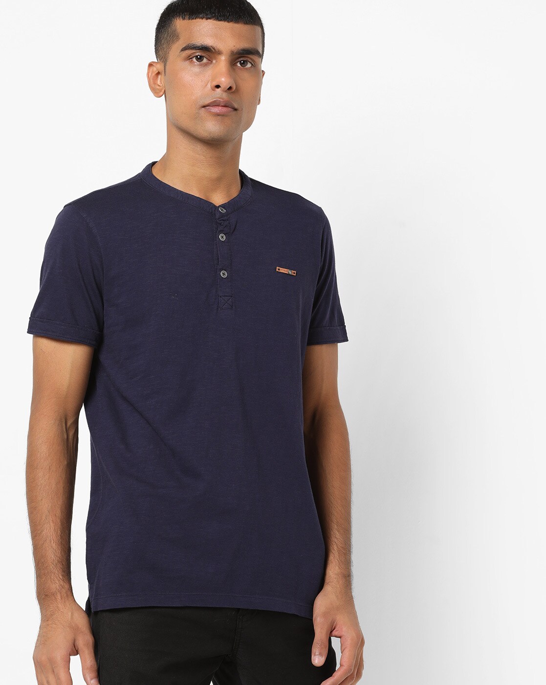 spykar henley t shirt