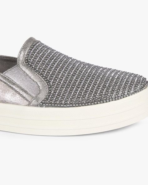 Skechers double up shiny hotsell dancer pewter