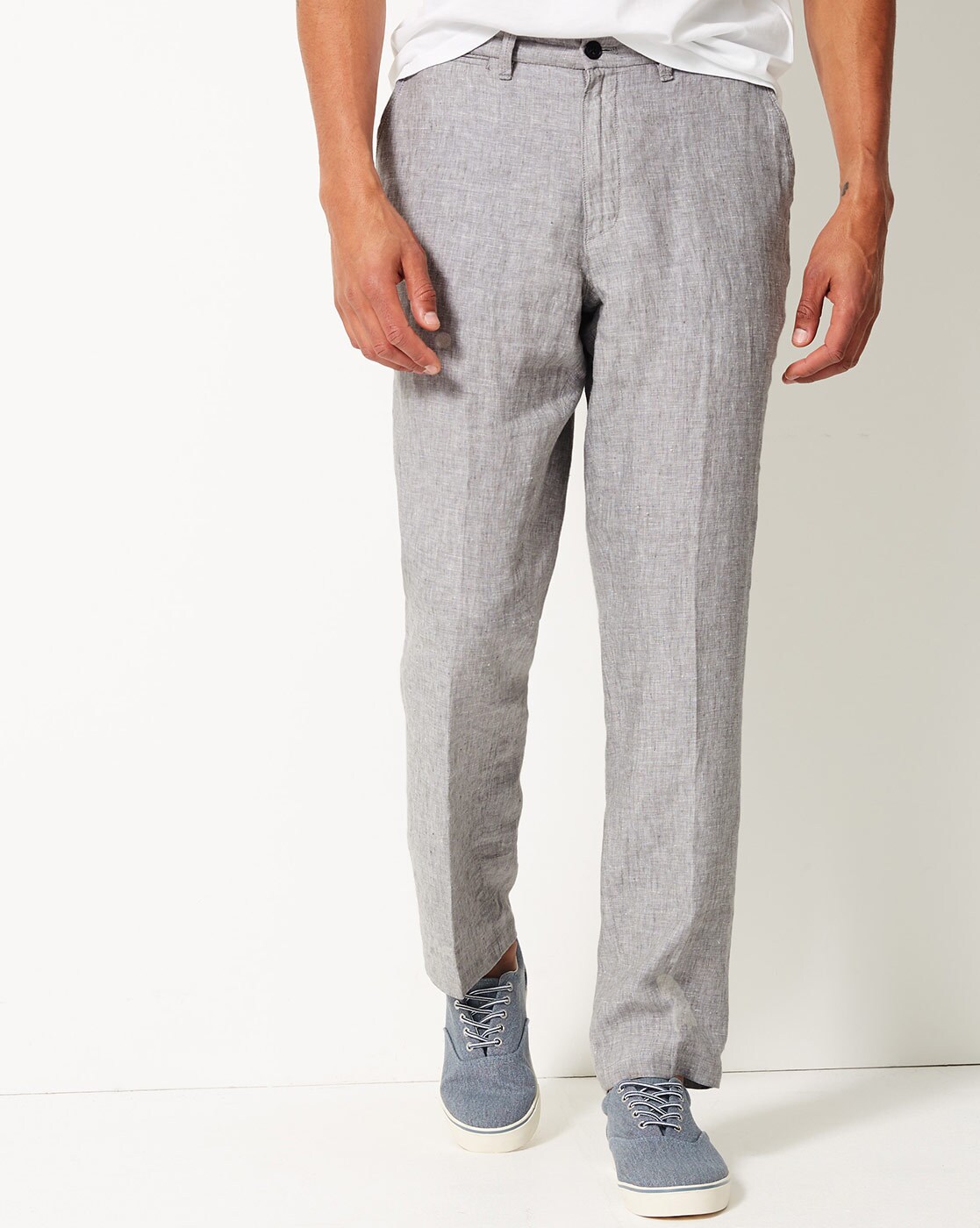 m&s mens casual trousers