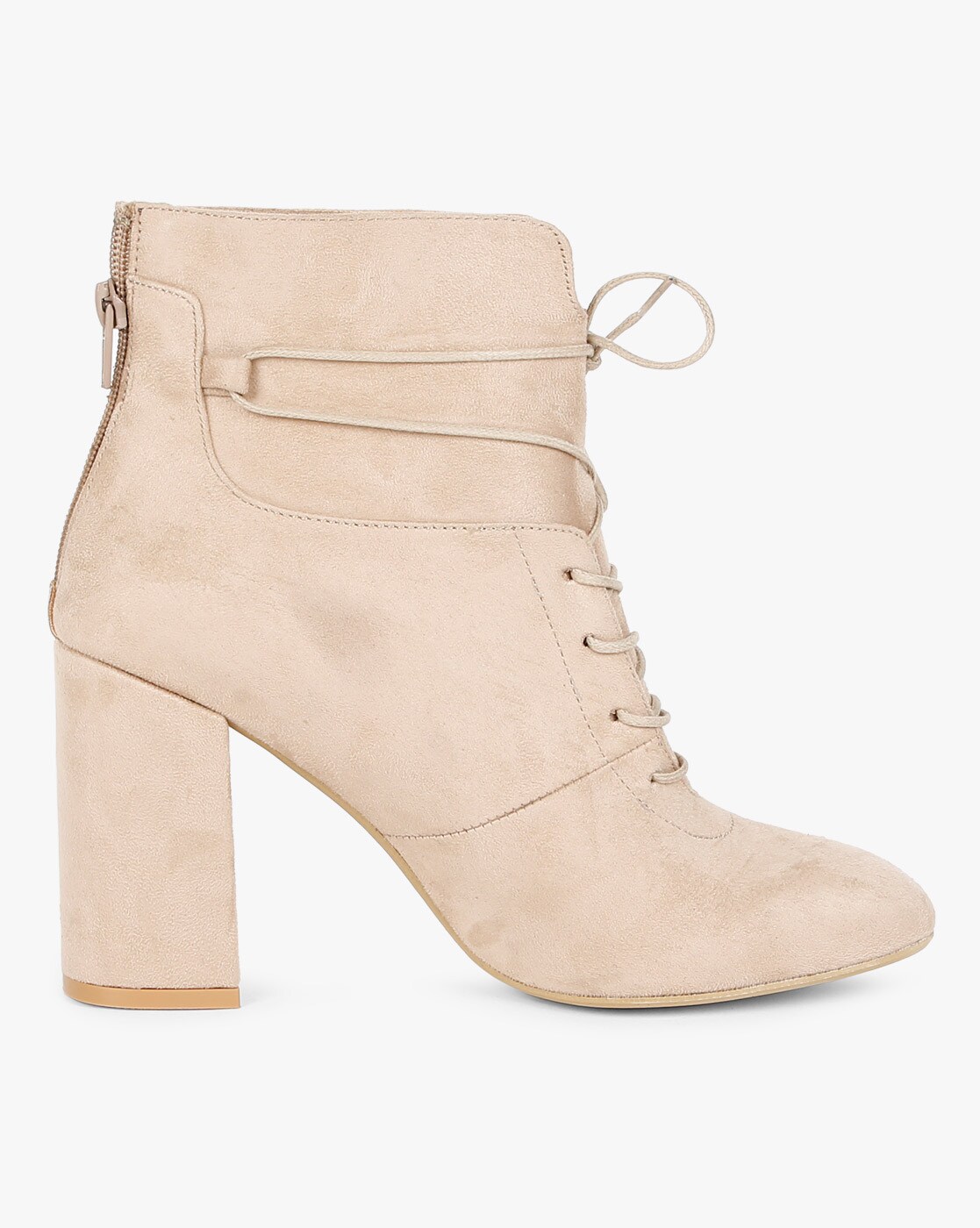 beige leather boots for women