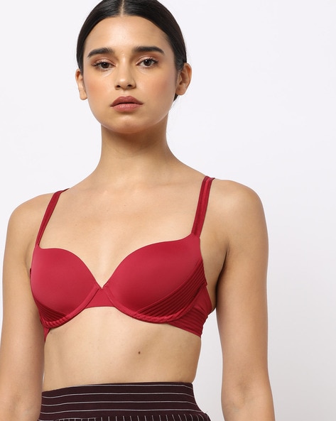 Cotton 38c Red Push Up Bra - Get Best Price from Manufacturers & Suppliers  in India