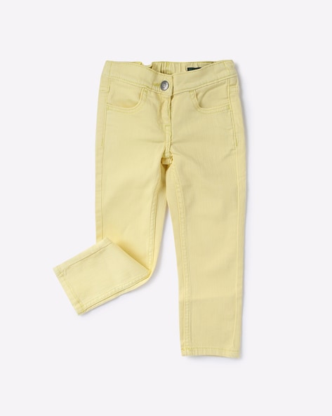 Girls sale yellow jeans