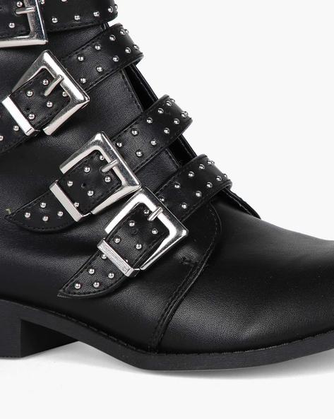 Buy Black Boots for Women by QUPID Online Ajio