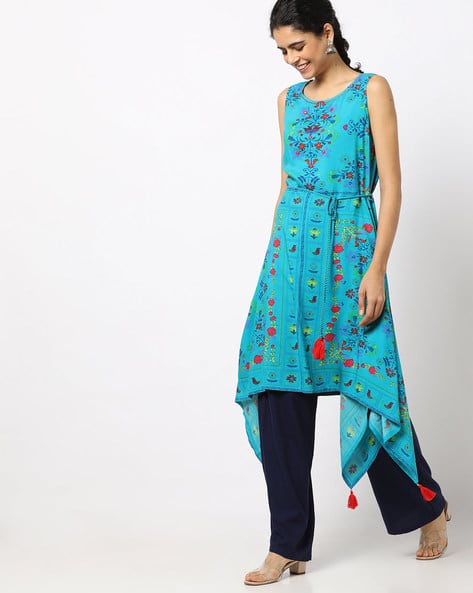 Floral Print Hankerchief Dress (Image - 3)