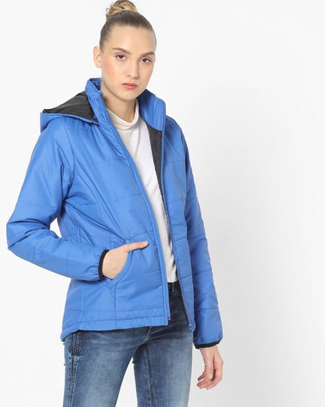 wrangler blue & yellow padded jacket