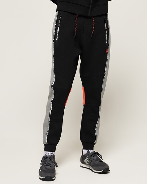 superdry black joggers