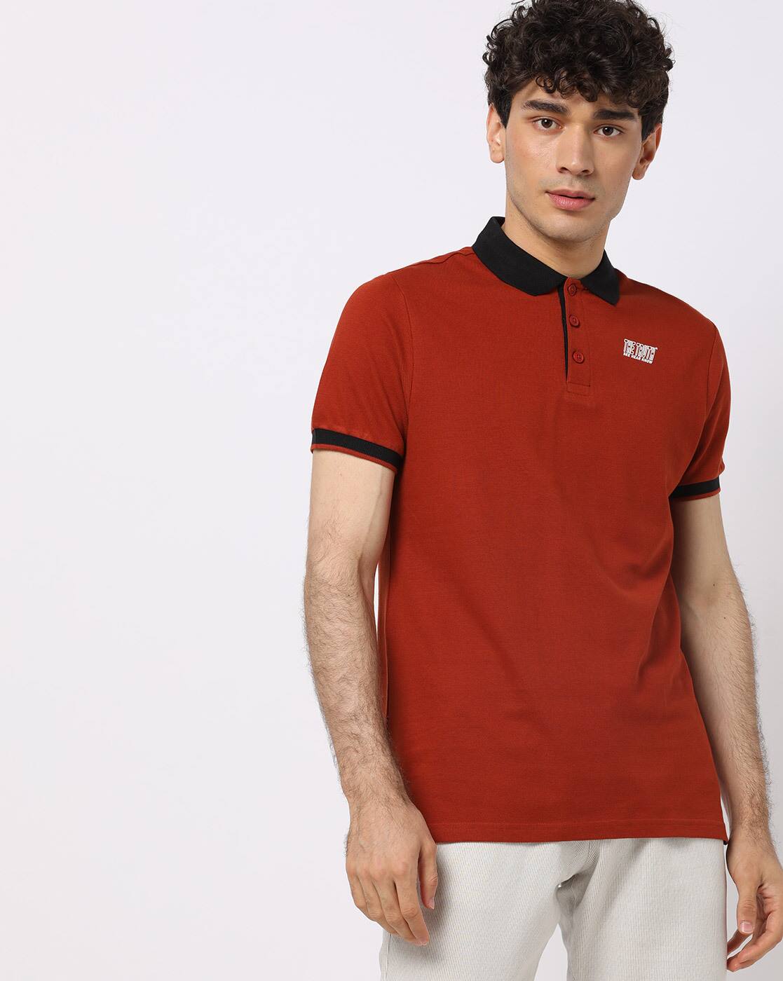 ajio polo t shirts