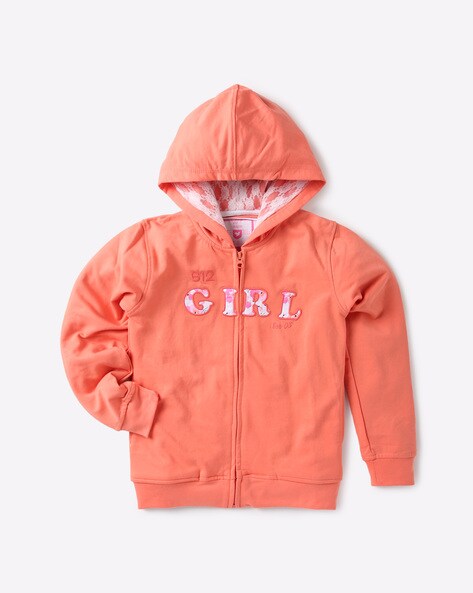 orange hoodie for girls