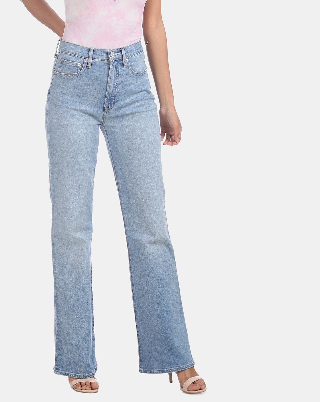 gap high waisted flare jeans