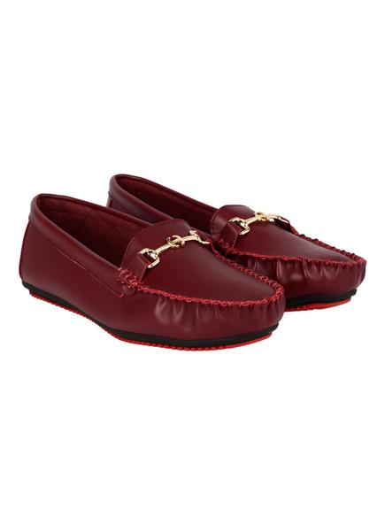 maroon moccasins