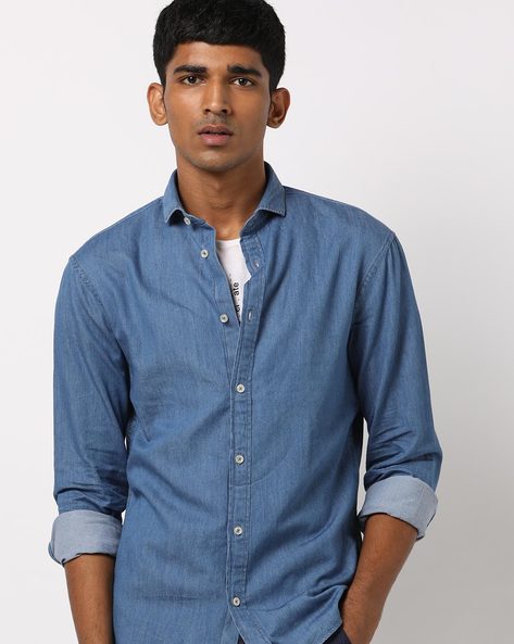 Celio Slim Fit Cotton Shirt