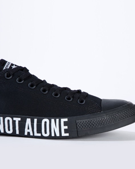 Converse we are not cheap alone black