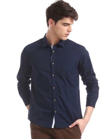 Buy Navy Blue Shirts for Men by Ruggers ...