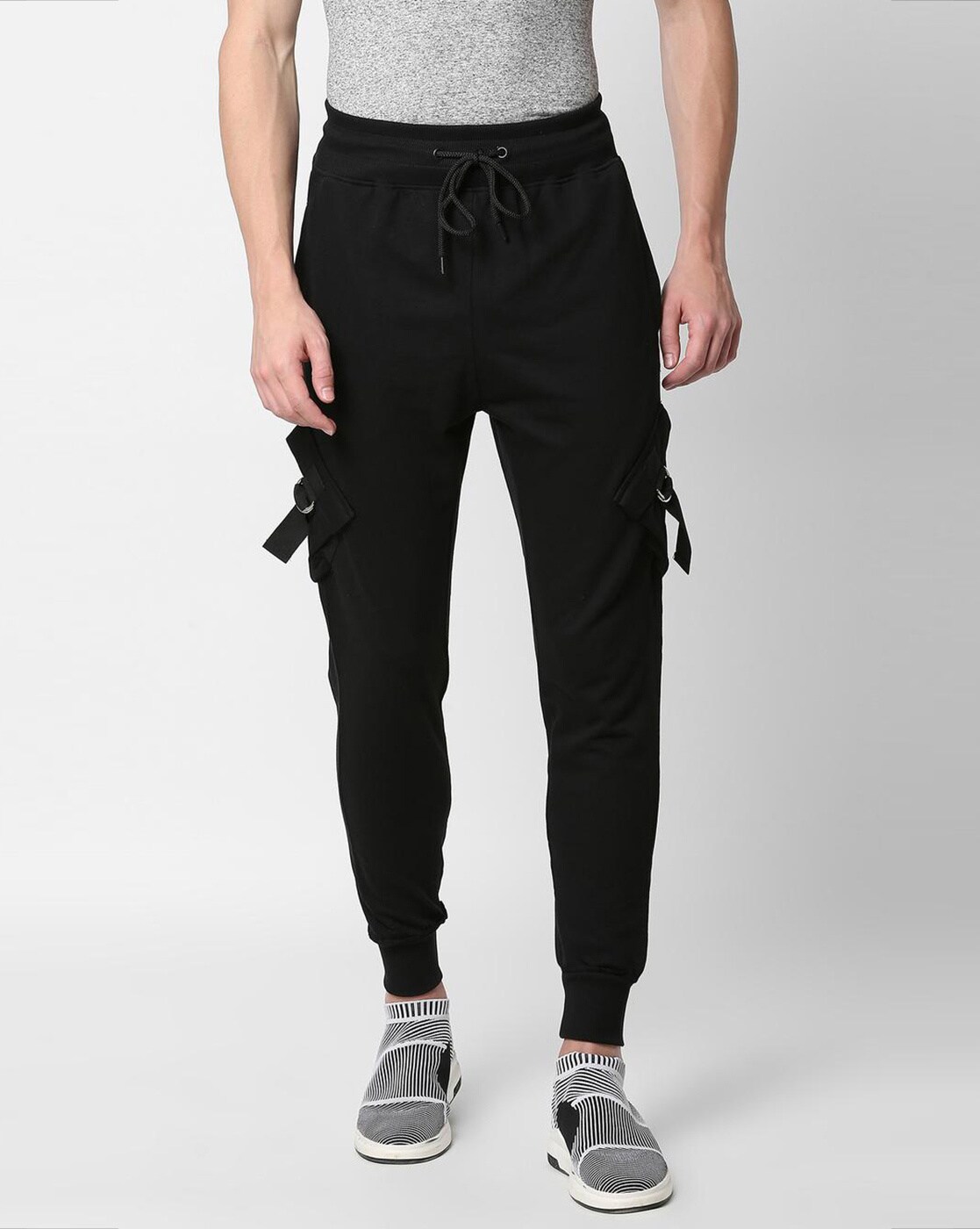 Buy Black & Red Track Pants for Men by SKULT by Shahid Kapoor Online |  Ajio.com