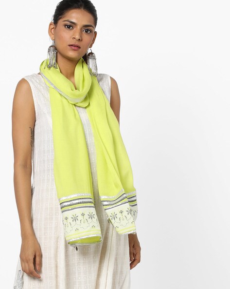 Dupatta with Printed Border Price in India