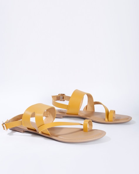 Buy Flat n heels Womens Yellow Sandals FnH 2676-A-YEL at Amazon.in