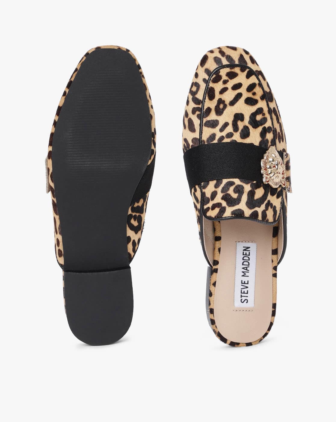 Loafer Steve Madden Karisma Leopard Slides Karisma Genuine Leather