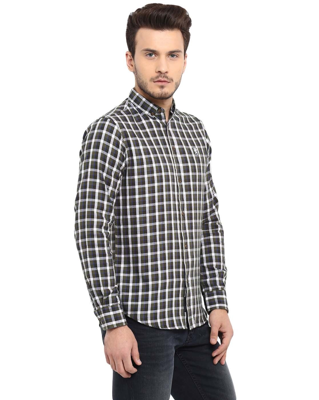 Buy OLIVE Shirts for Men by RED TAPE Online