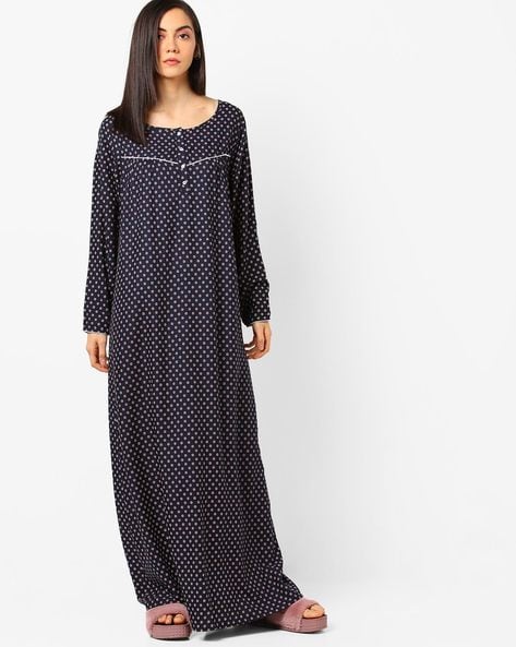 night dress full sleeves