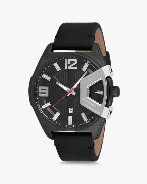 Daniel Klein Men DK12234-4  Water-Resistant Analogue Watch with Genuine Leather Strap