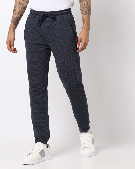 Buy Men Heathered Track Pants with Contrast Taping Online at Best Prices in  India - JioMart.