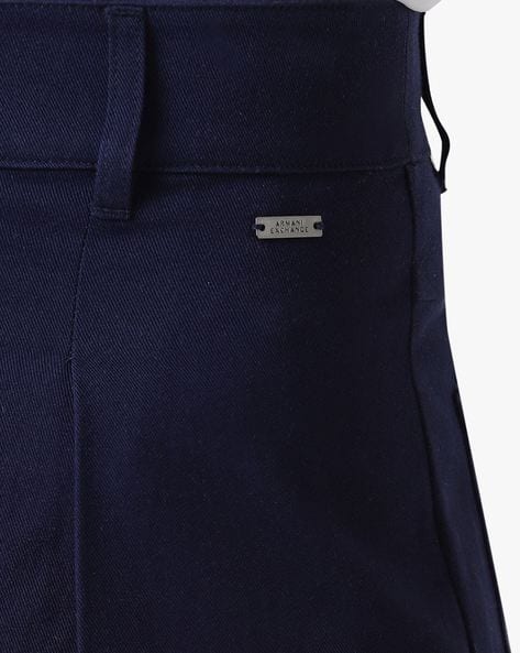 Pleat Front Pants with Patch Pockets