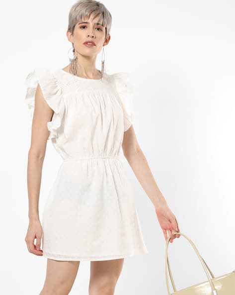 womens cream dress