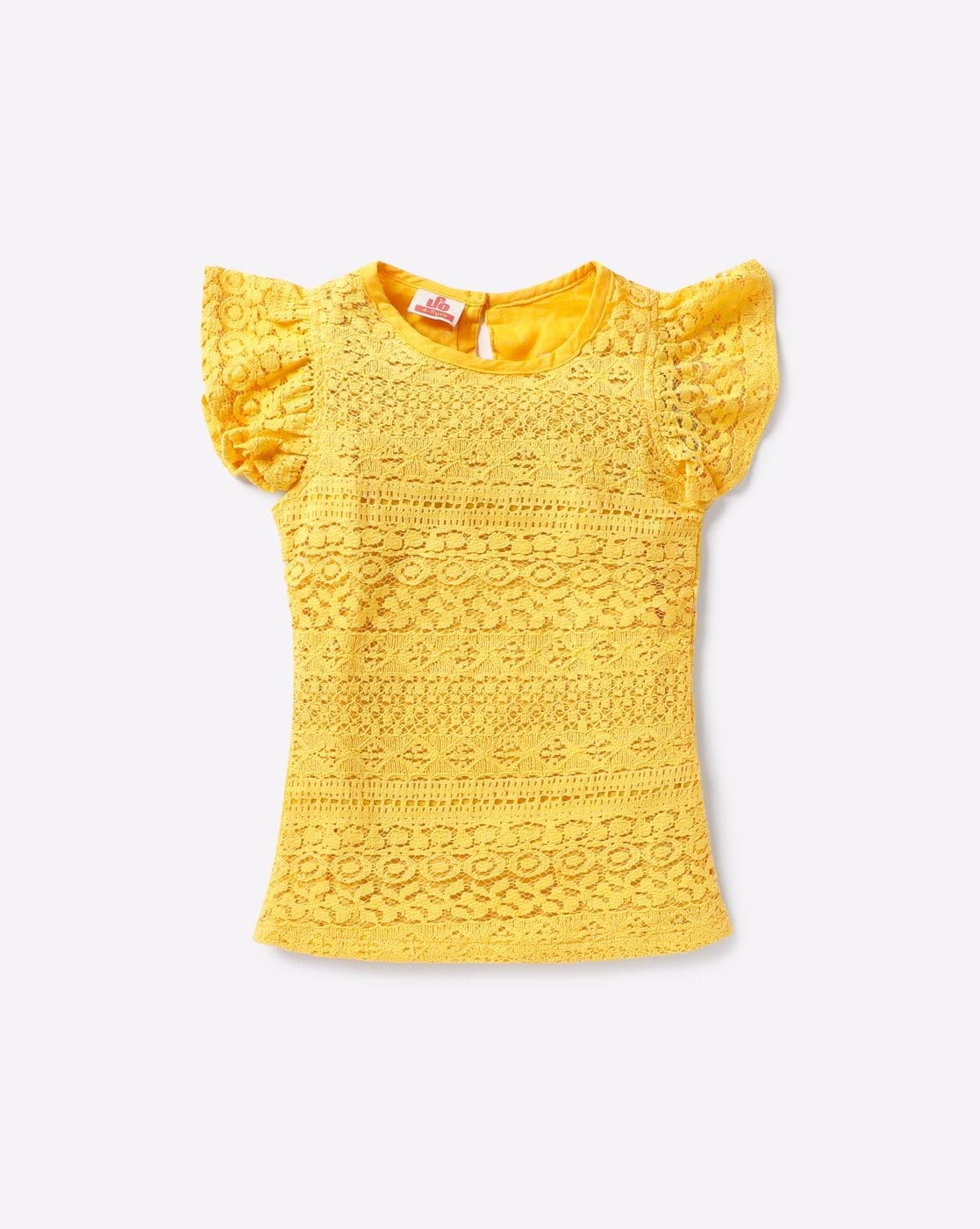 yellow lace top