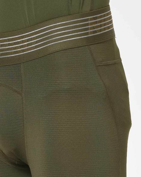 Mid-Rise Compression Track Pants with Elasticated Waistband