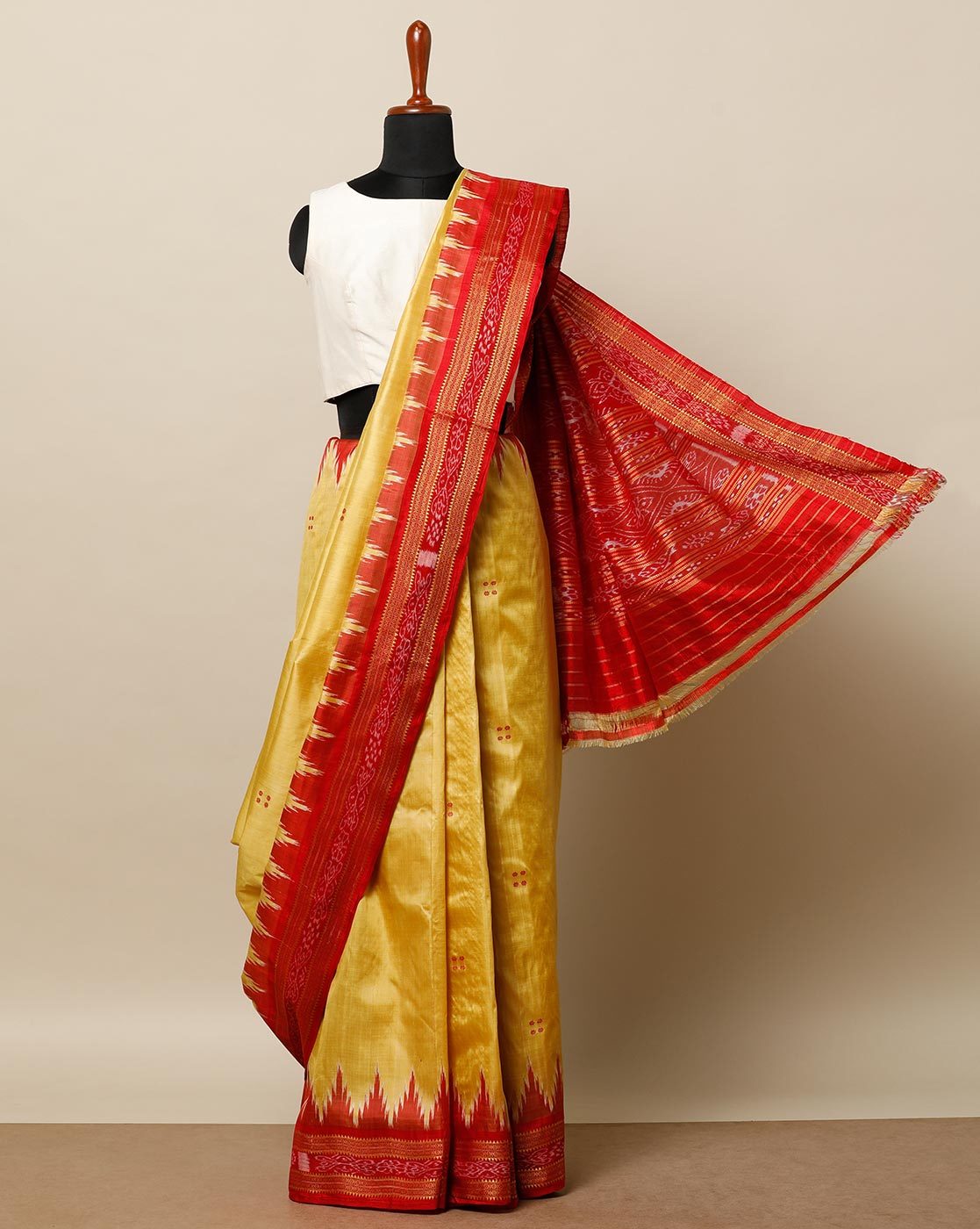 AASMANA SAMBALPURI SILK PATTA SAREE – Fabodisha