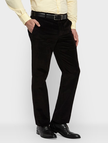 Black velvet trousers | Lardini