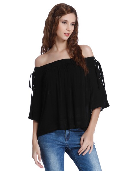 Buy Black Tops for Women by ONLY Online