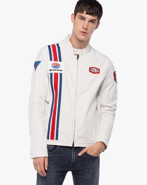 replay bomber jacket