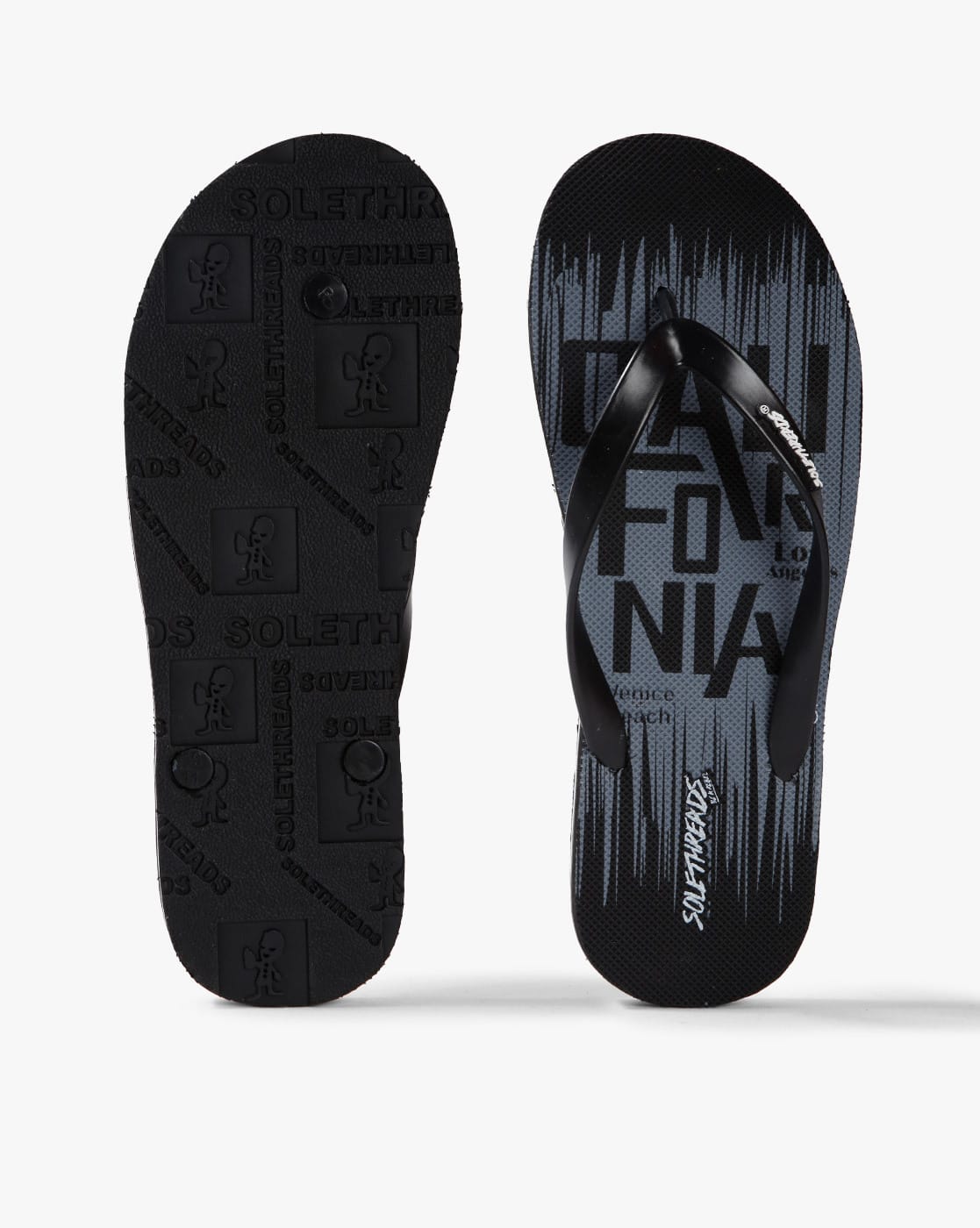 Buy Black Flip Flop & Slippers for Men by Solethreads Online | Ajio.com