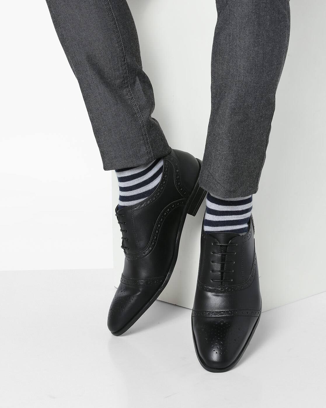 Buy Black Formal Shoes for Men by Bond 