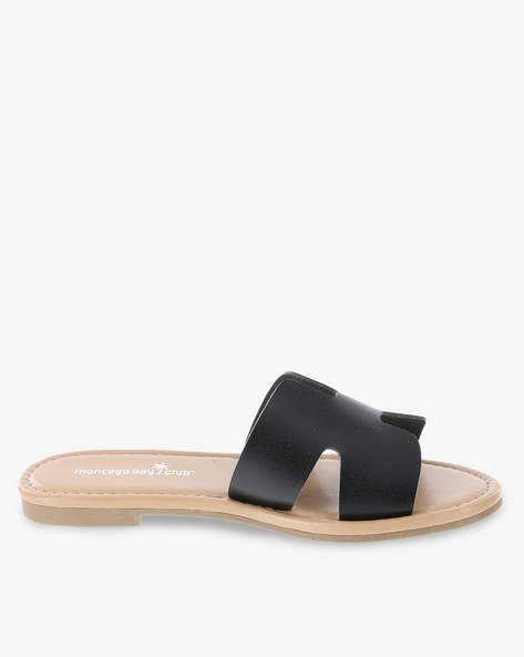 Buy Black Flat Sandals for Women by MONTEGO BAY CLUB by Payless Online |  