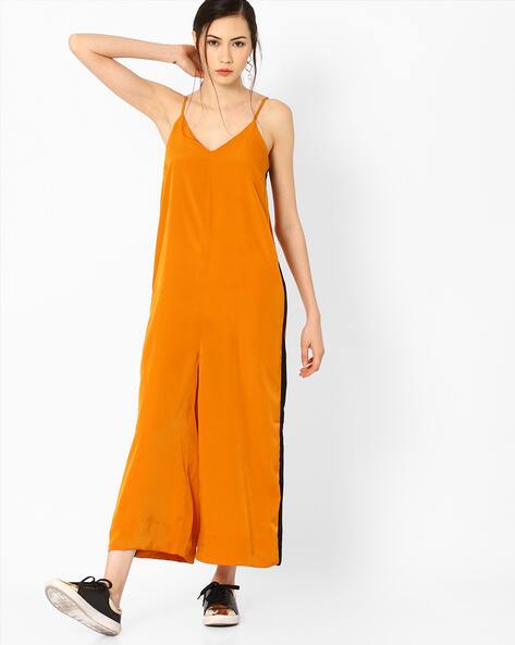 womens mustard jumpsuit