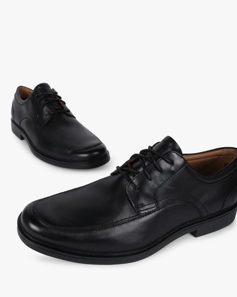 CLARKS Un Aldric Park Panelled Derby Shoes
