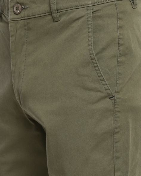 Buy Olive Green Trousers & Pants for Men by The Indian Garage Co