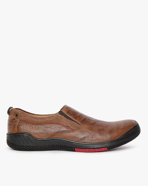 Slip-On Shoes with Elasticated Gussets