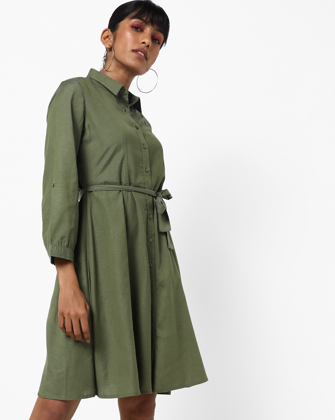 olive green frock