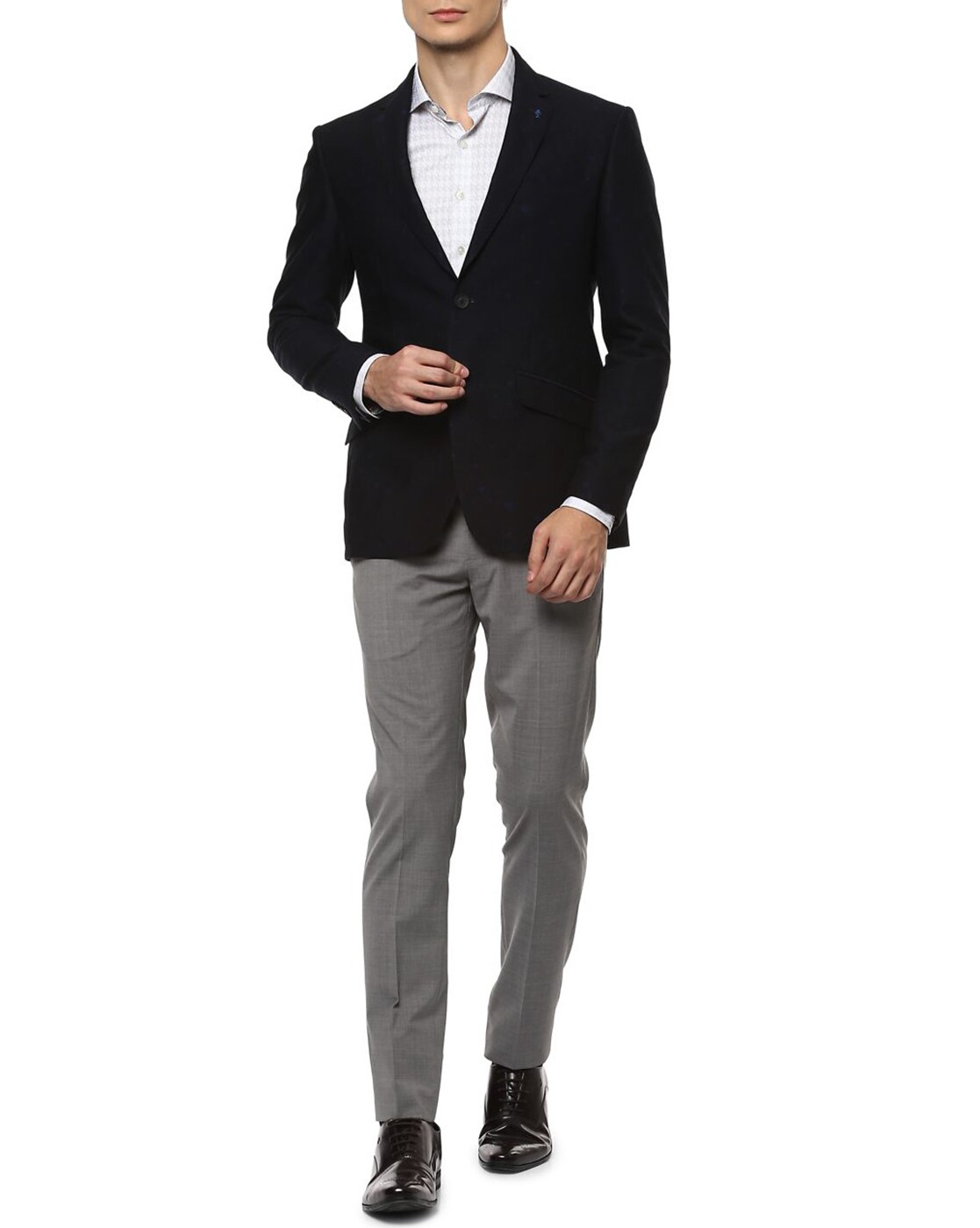 Slim Fit Blazer with Notched Lapel