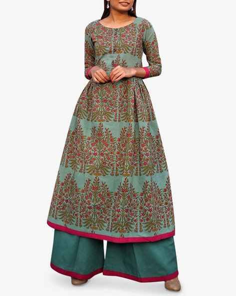 Buy Green Kurta Suit Sets for Women by JHARONKA Online Ajio