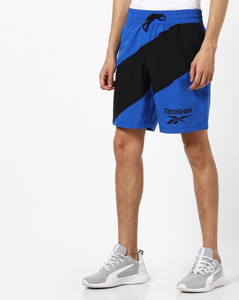 reebok blue shorts