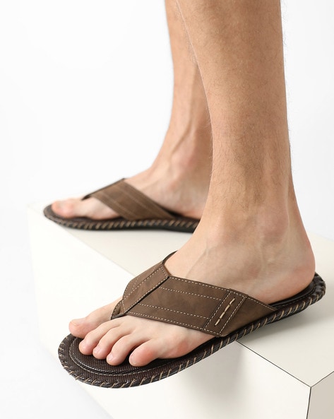 Chocolate brown cheap flip flops